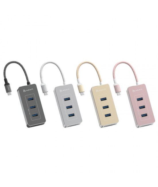 Adam Elements CASA Hub PDC601 USB3.1 Type-C 6-in-1 Card Reader with 80W Power Delivery